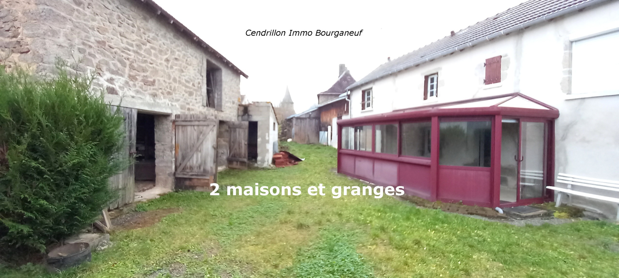 2 maisons à rafraîchir, dépendances, sur 1107m2 avec puits